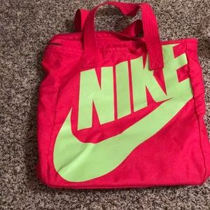 Pink Nike sports bag